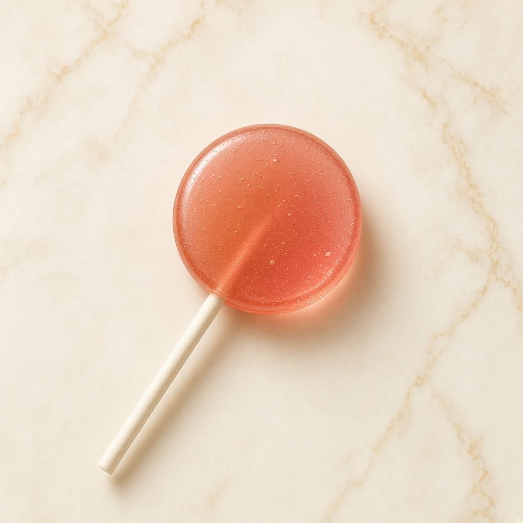 Erythritol Fruit Flat-Round Lollipop