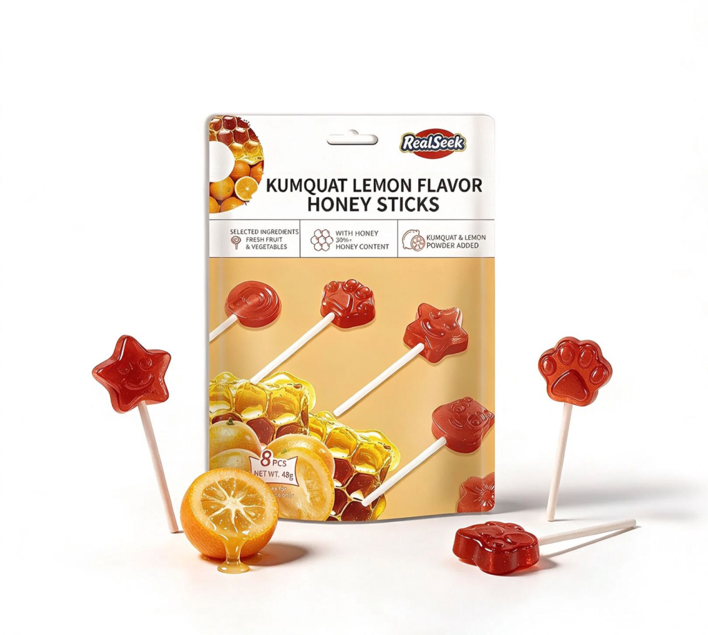 REALSEEK Kumquat Lemon Flavor Honey Sticks