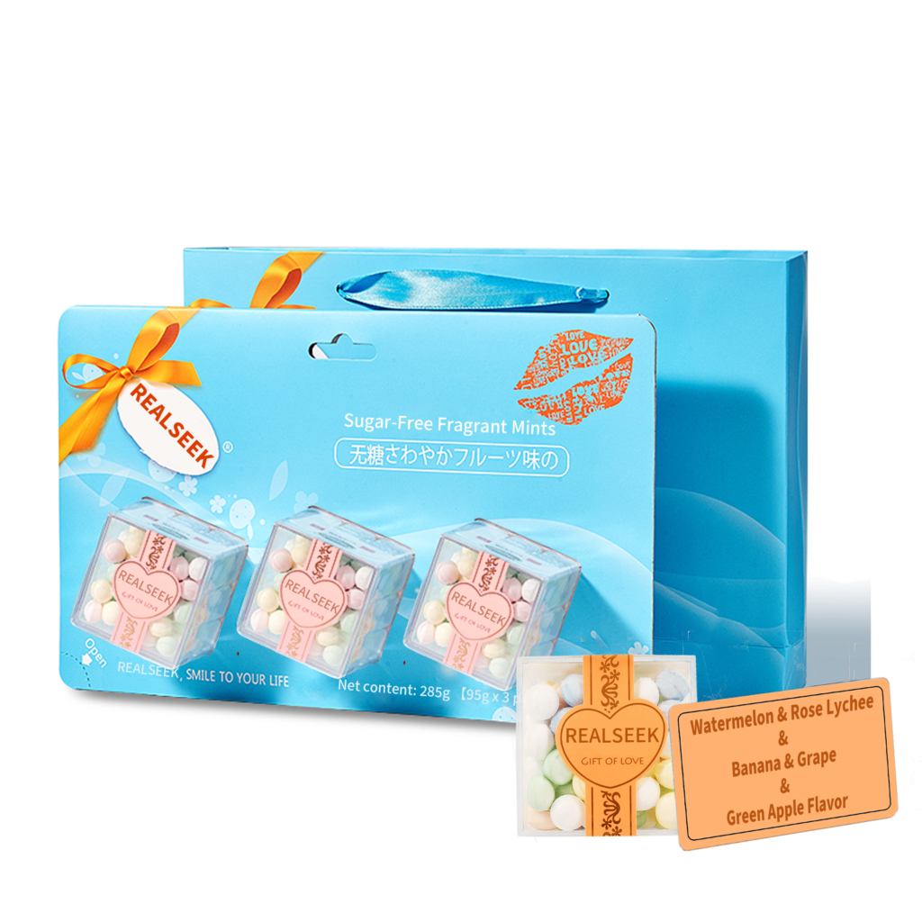 RealSeek Mints Watermelon & Rose Lychee  &  Banana & Grape  &  Green Apple Flavor