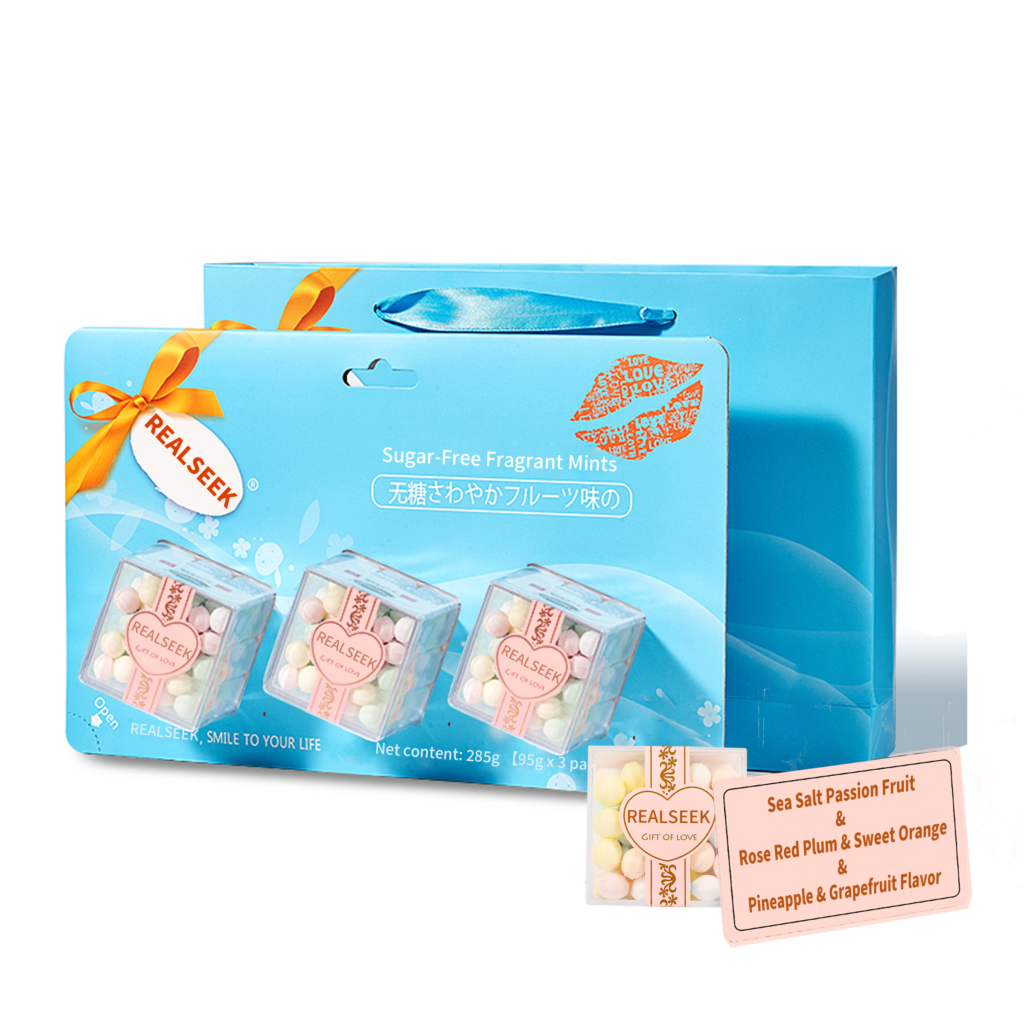 RealSeek Mints Sea Salt Passion Fruit  &   Rose Red Plum & Sweet Orange  &  Pineapple & Grapefruit Flavor