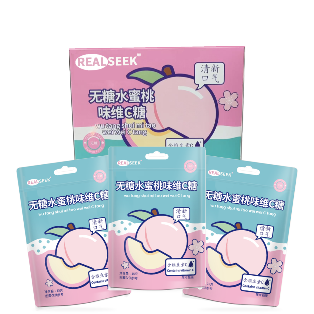 RealSeek Tablet Mints Peach Flavor
