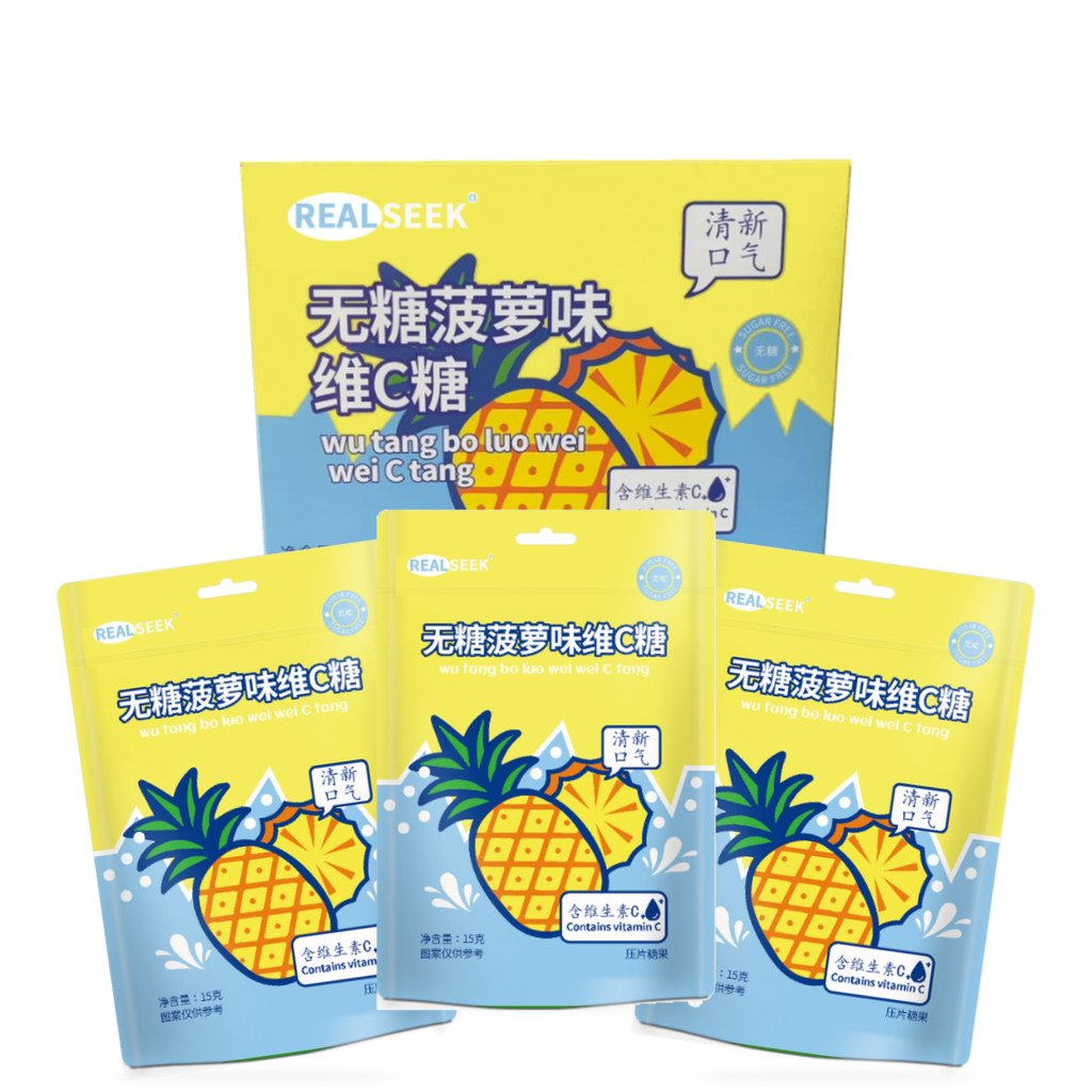RealSeek Sugar-free Tablet Mints Pineapple Flavor