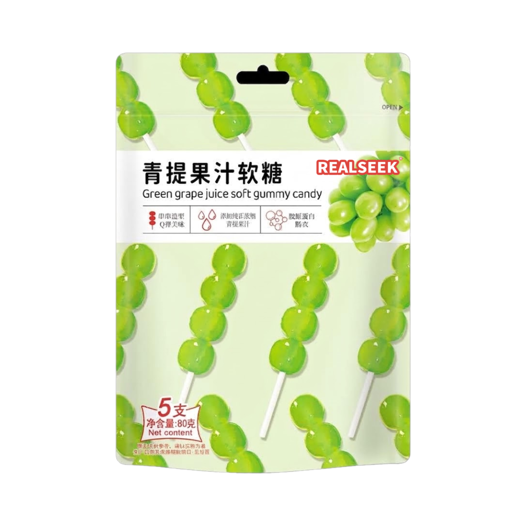 REALSEEK Gummy Sticks Green Grape
