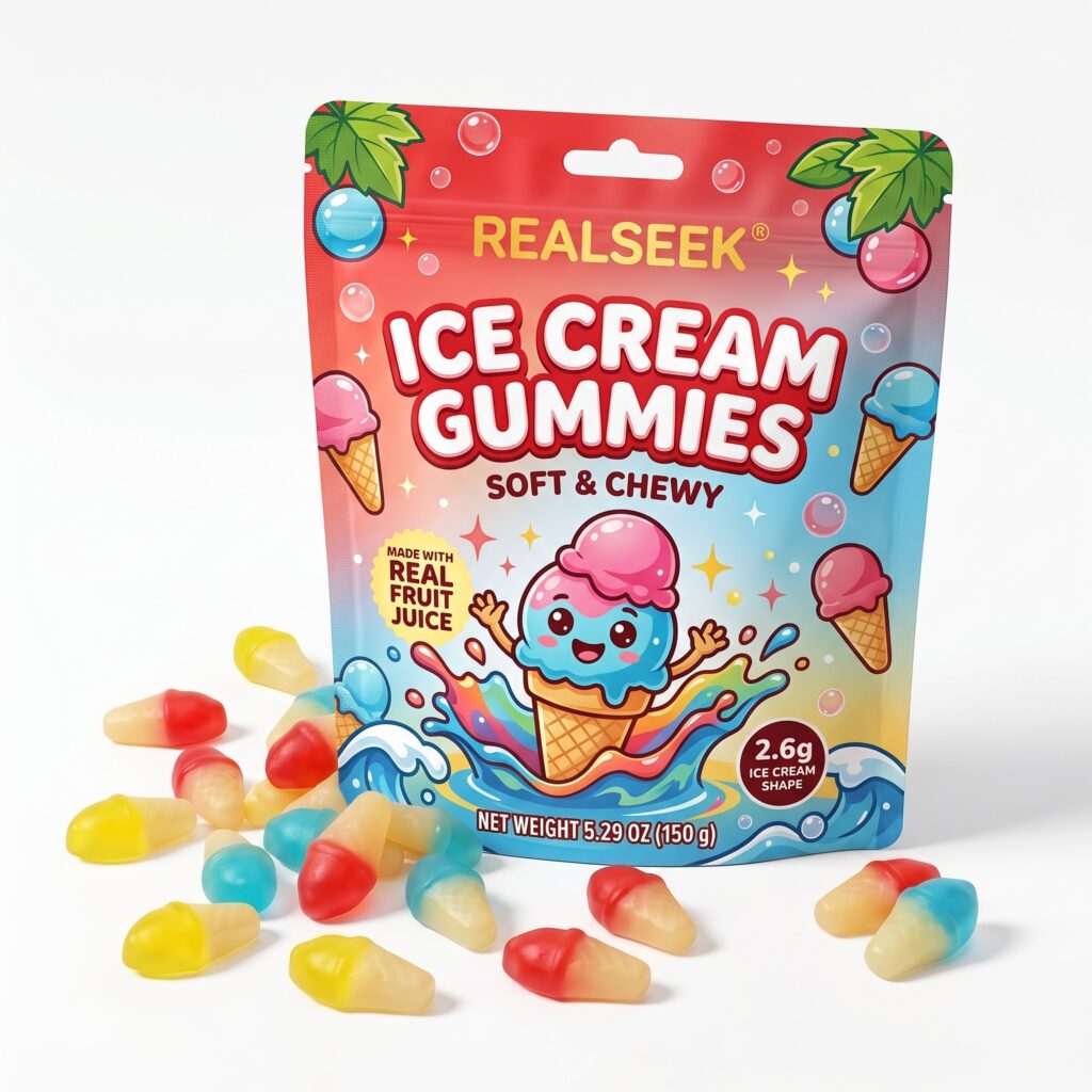 REALSEEK Gelatin Gummy Ice Cream