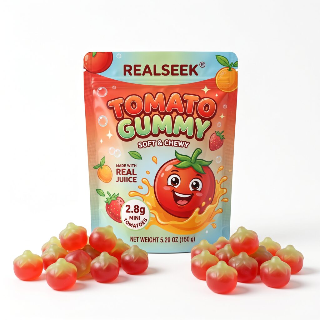 REALSEEK Gelatin Gummy Tomato