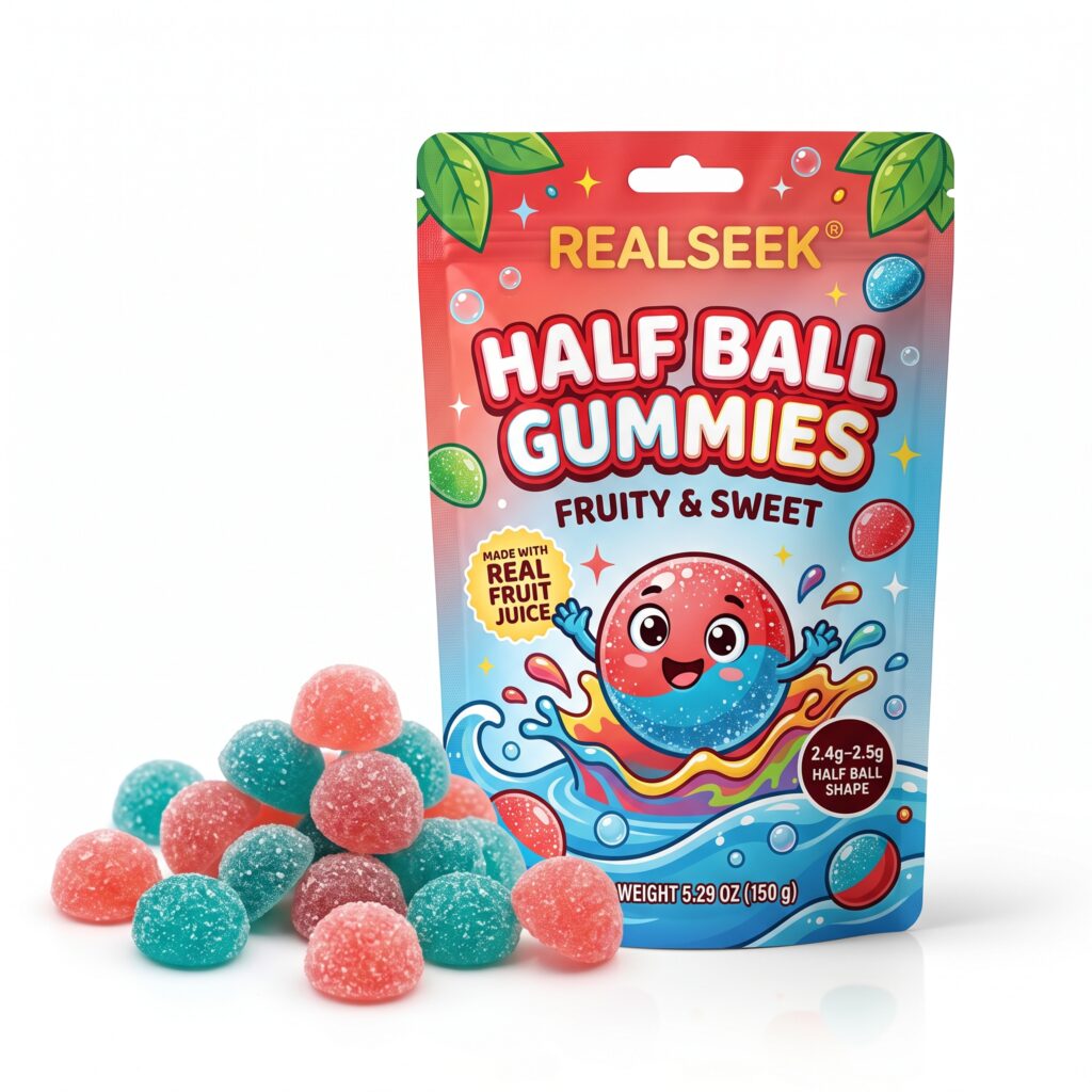 REALSEEK Sour Gummy Semicircle