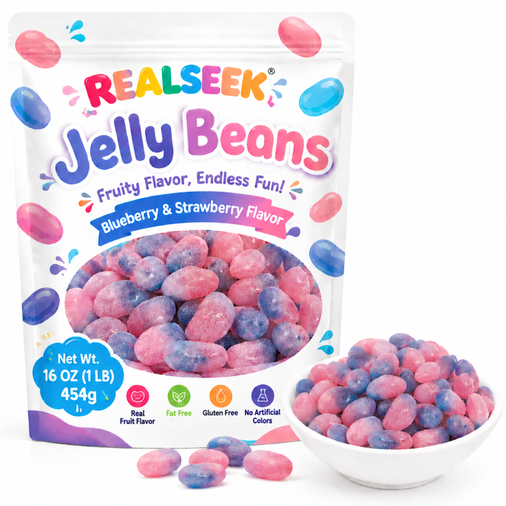 REALSEEK Jelly Bean Strawberry Blueberry Mixed Flavor