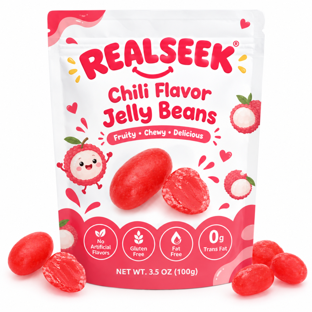 REALSEEK Jelly Beans Lychee Spicy Flavor