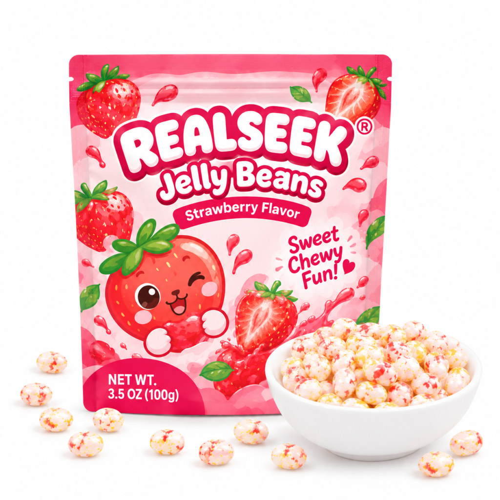 REALSEEK Pattern Jelly Strawberry Flavor