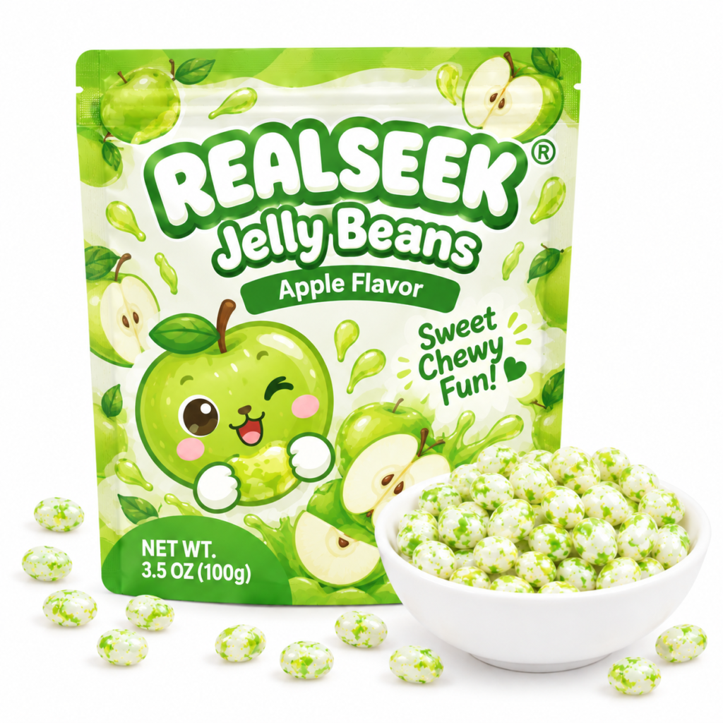 REALSEEK Pattern Jelly Beans Green Apple Flavor