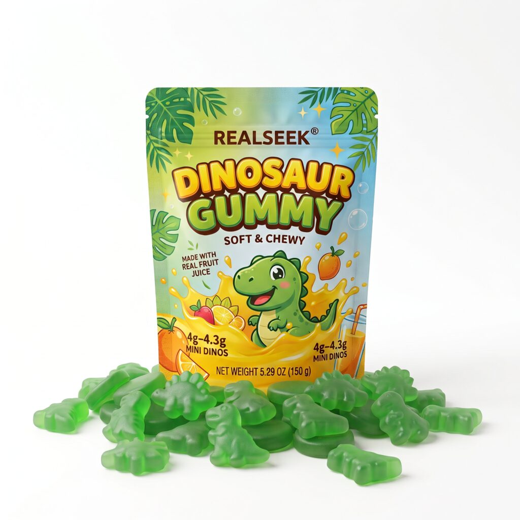 REALSEEK Gelatin Gummy Dinosaur