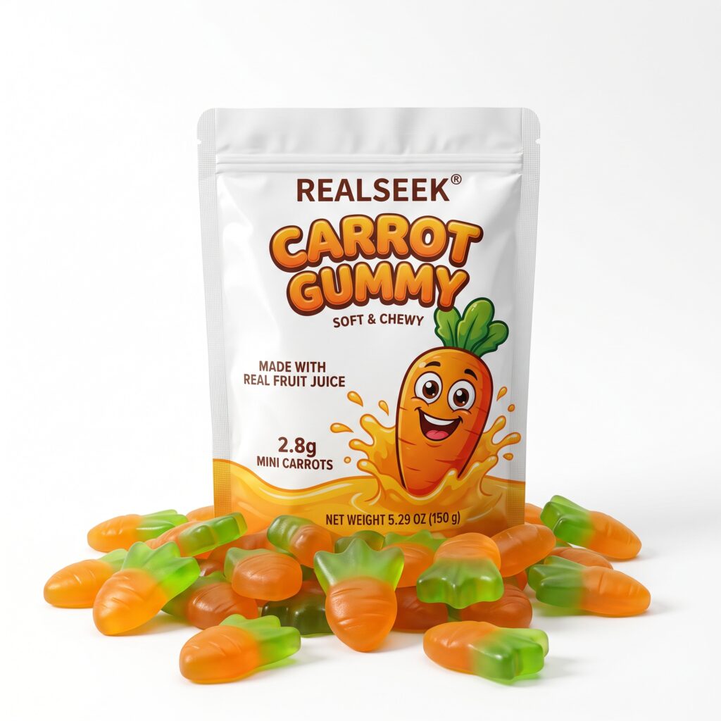 REALSEEK Gelatin Gummy Carrot