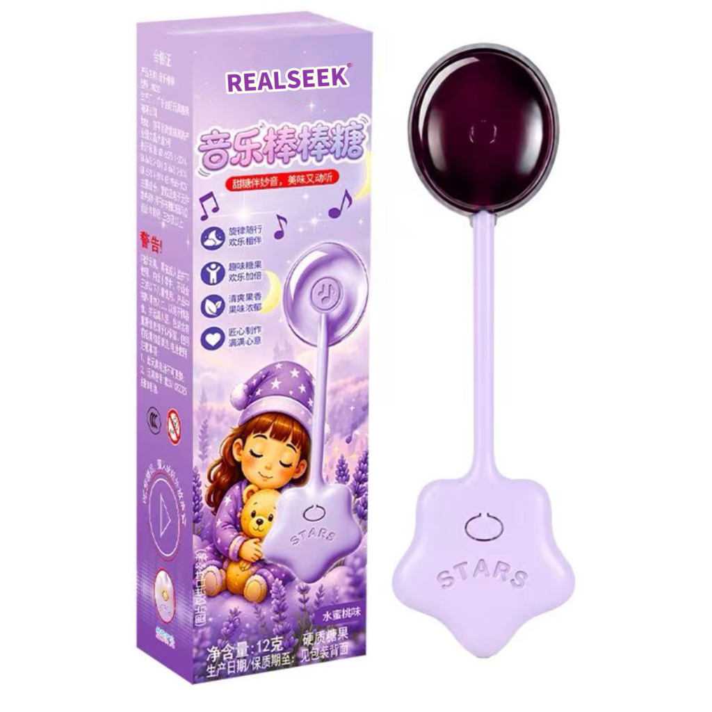 RealSeek Music Lollipops Peach Flavor