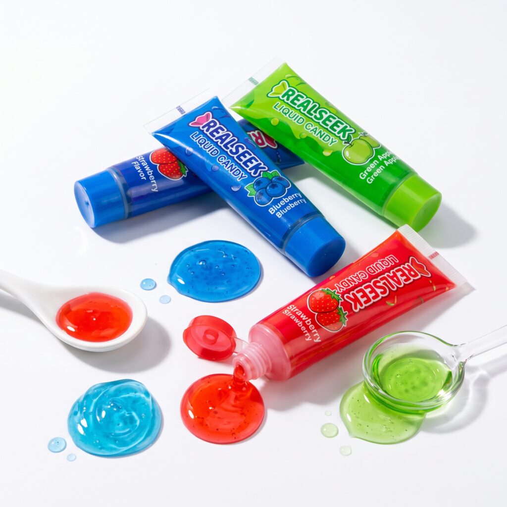 Custom Liquid Candy in a Pack That Will Not Leak