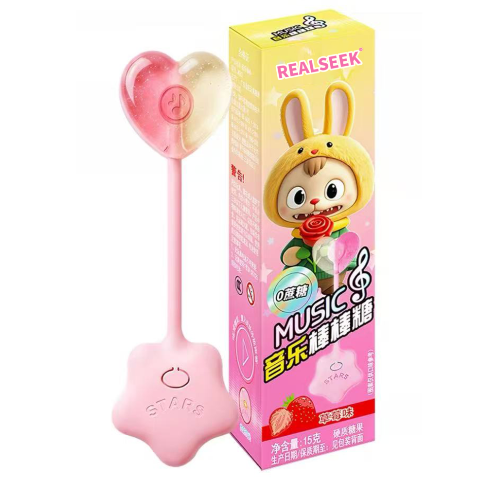 RealSeek Music Lollipops Strawberry Flavor
