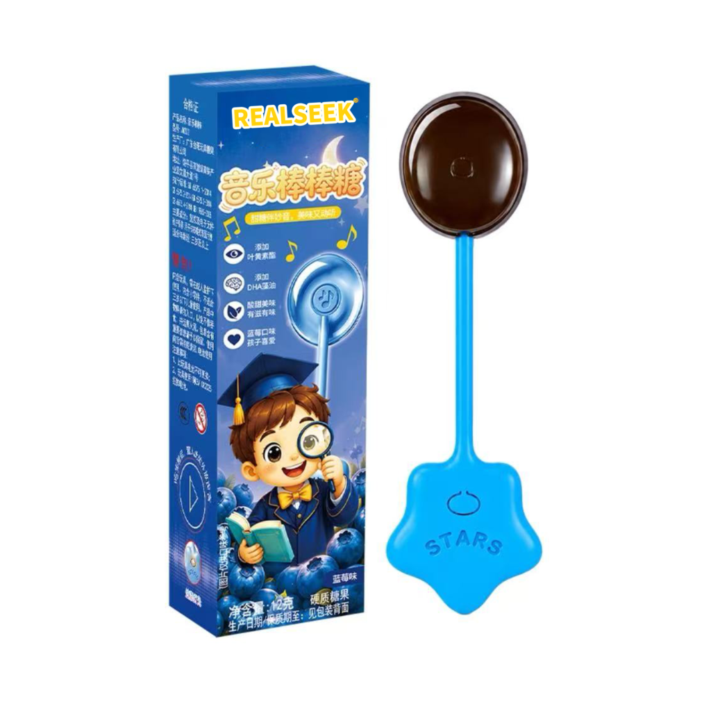 RealSeek Music Lollipops Blueberry flavor