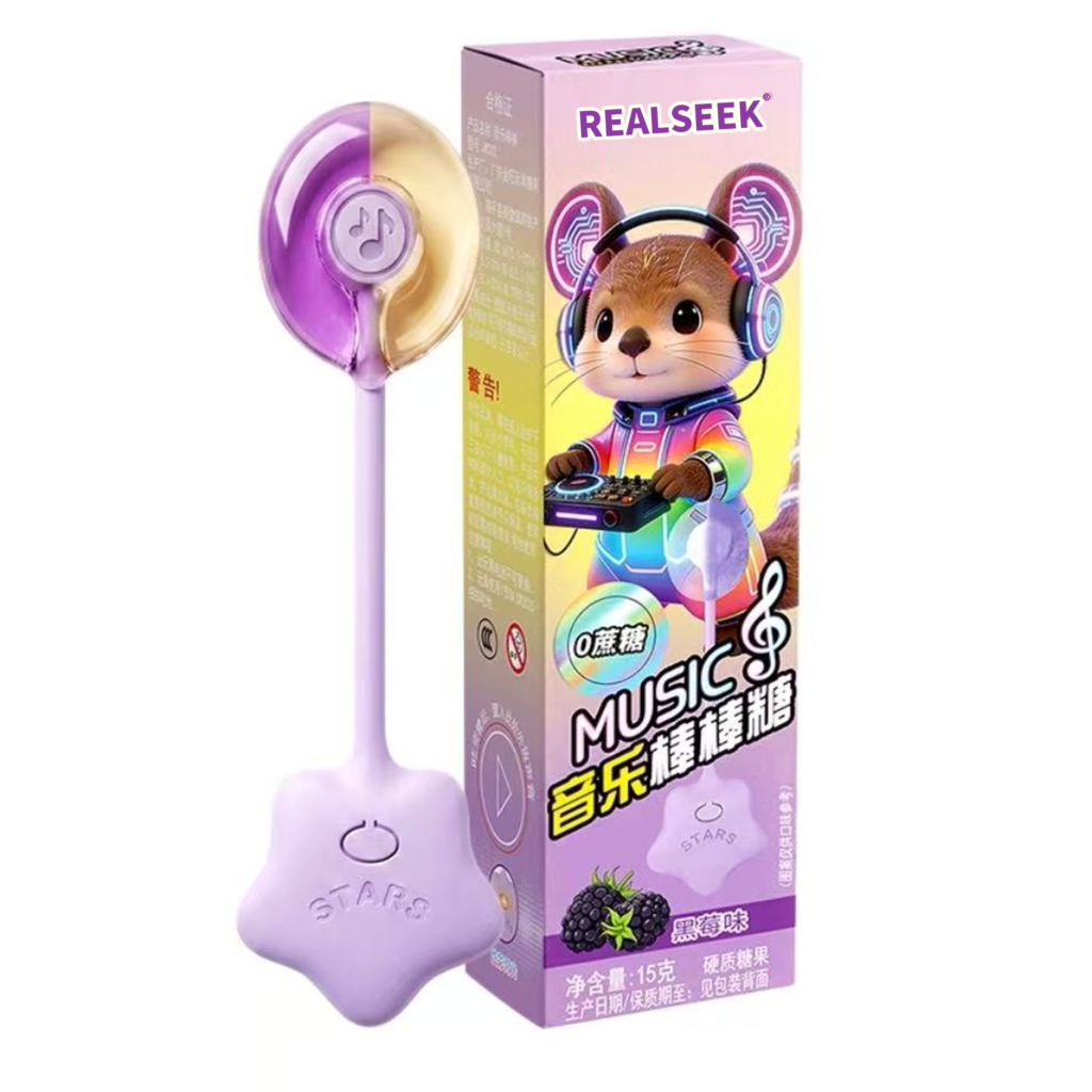 RealSeek Music Lollipops Blackberry flavor